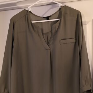 Sami & Jo Khaki Blouse for Women